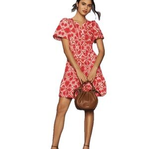 Anthropologie Pink and Orange Tie-Dye T Drees